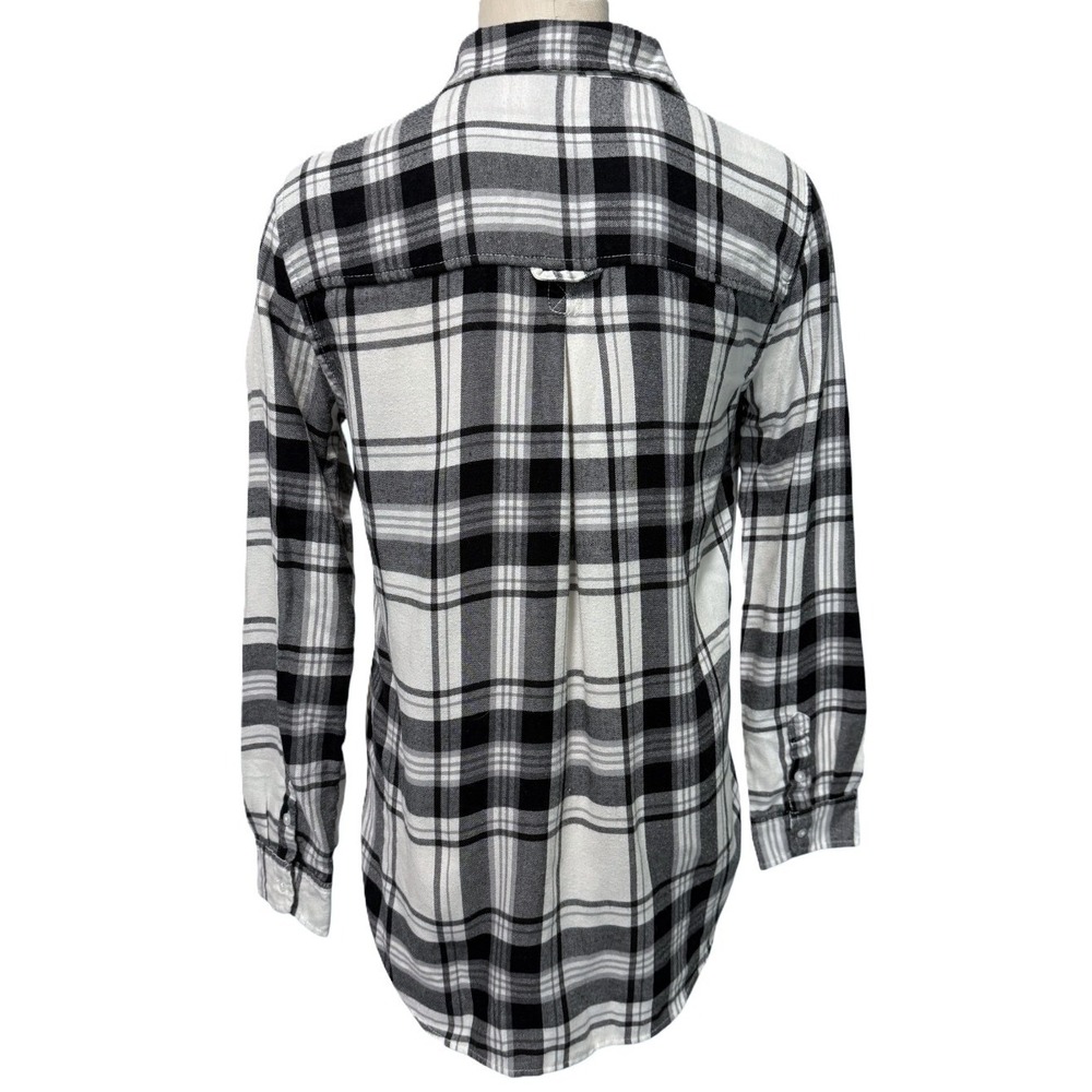 American Eagle Medium Shirt Ahh-Mazingly Soft Boyfriend Plaid Flannel Button Up - Picture 4 of 4